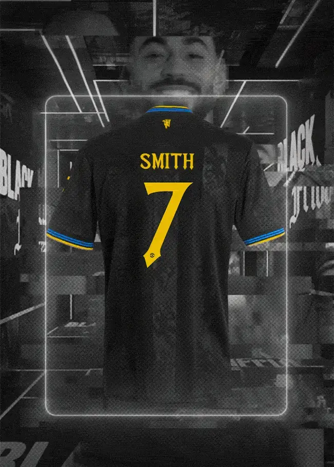 Personalised, animated Manchester United hero: a shirt printed Smith 7 in a lit display case, then up to 50% off this Black Friday